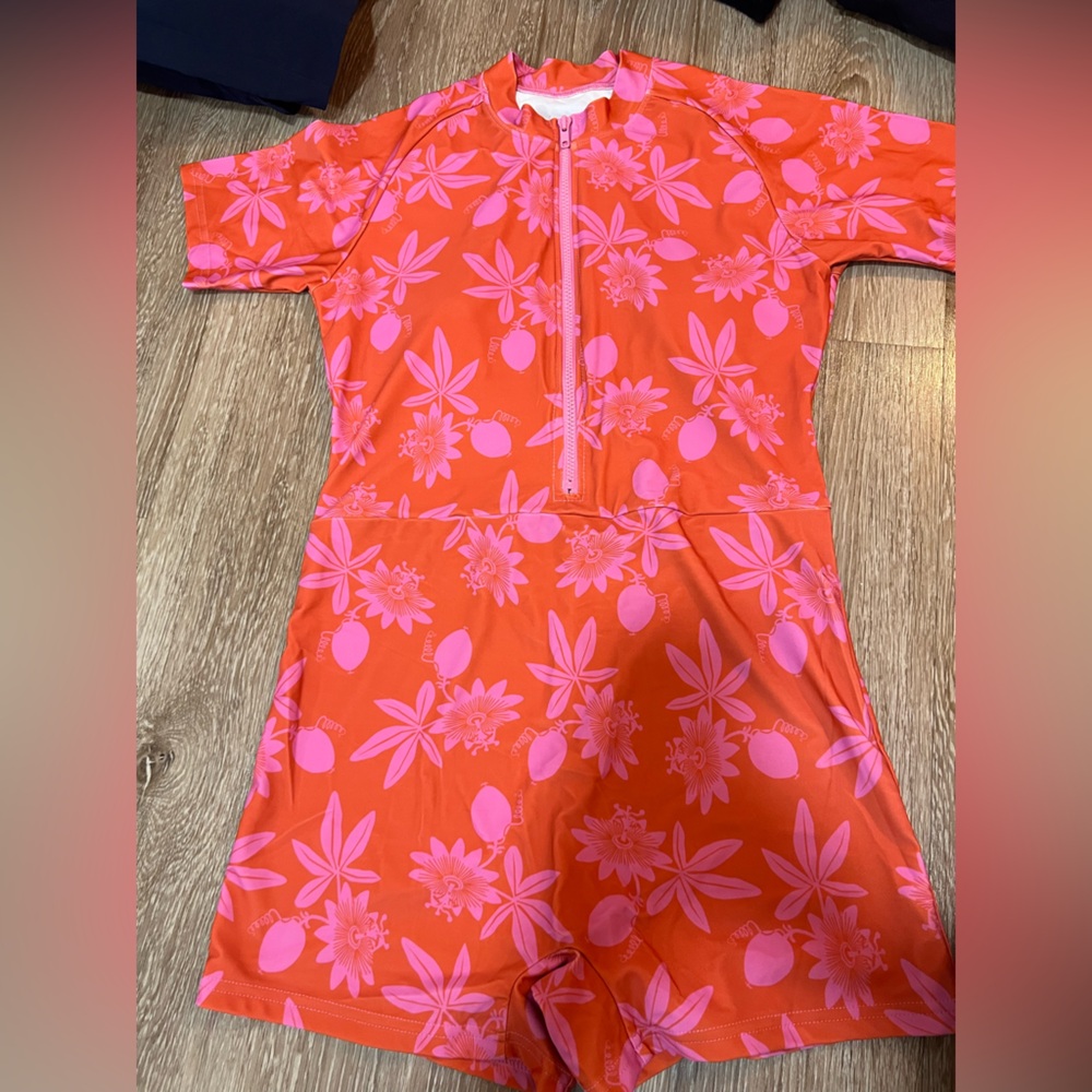 Lime Ricki Passionfruit Rash Guard One Piece Swimsuit XL